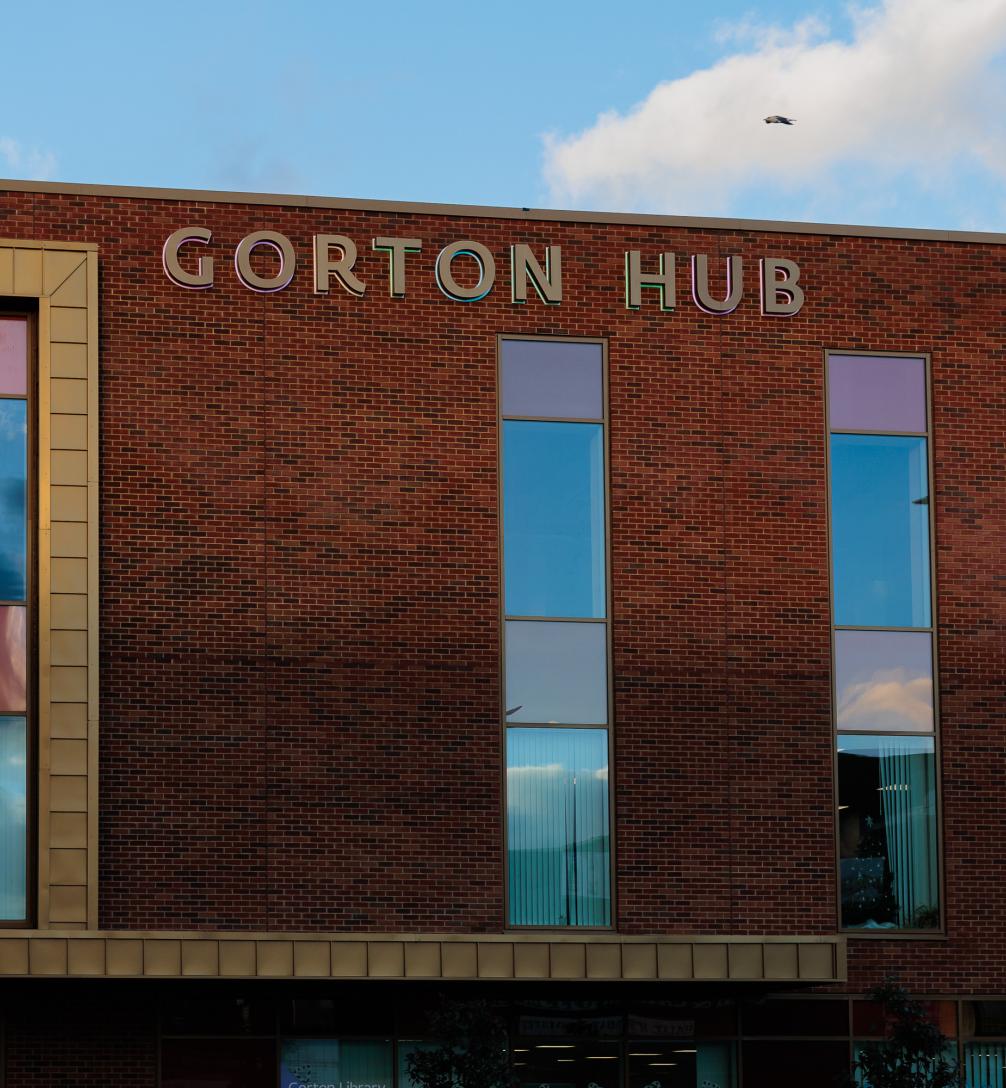 External image of Gorton Hub signage