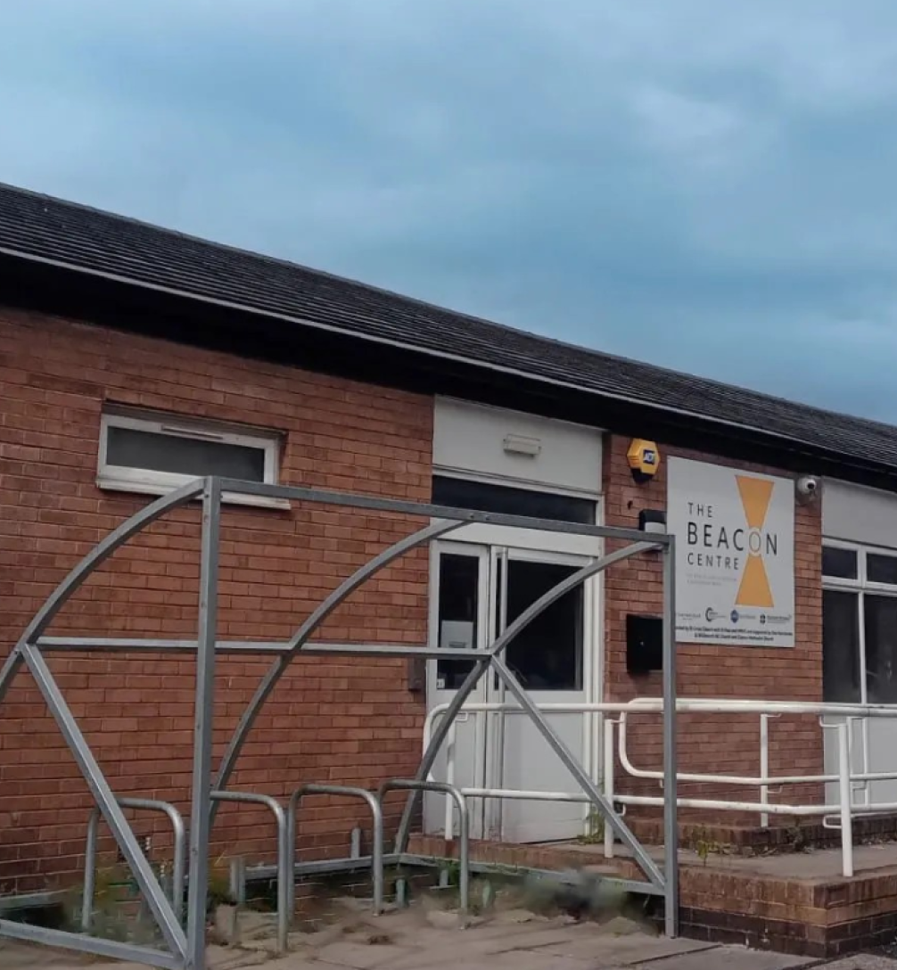 An exterior view of the Beacon Centre Neighbourhood Hub in Clayton