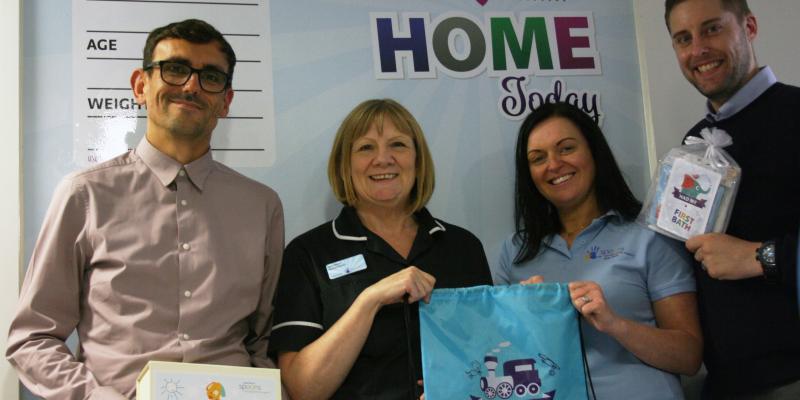 Image of One Manchester staff with SPOONS founder and matron