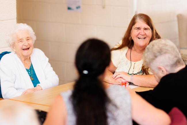 Women smiling at Independent living community
