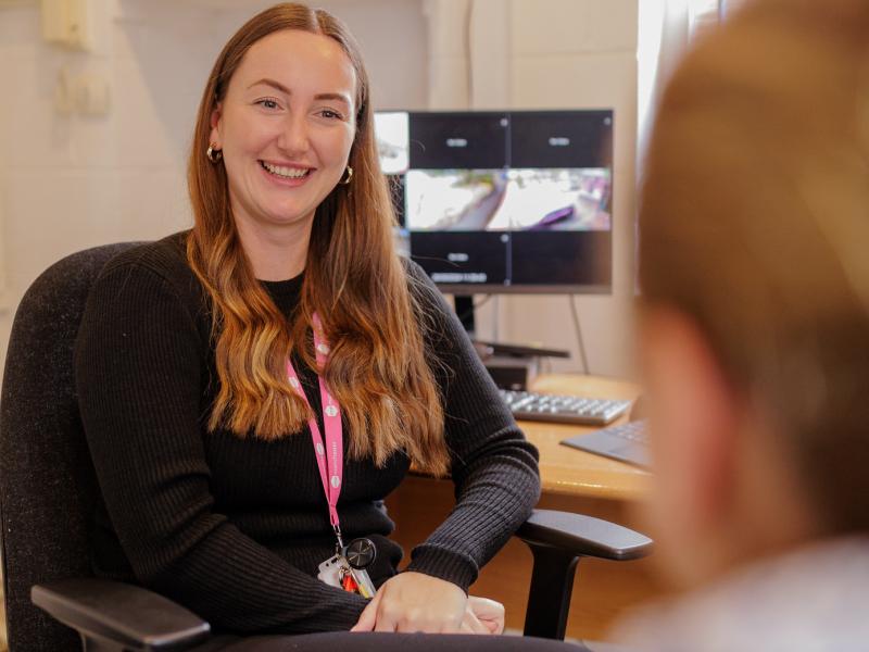Neighbourhood Officer with customer