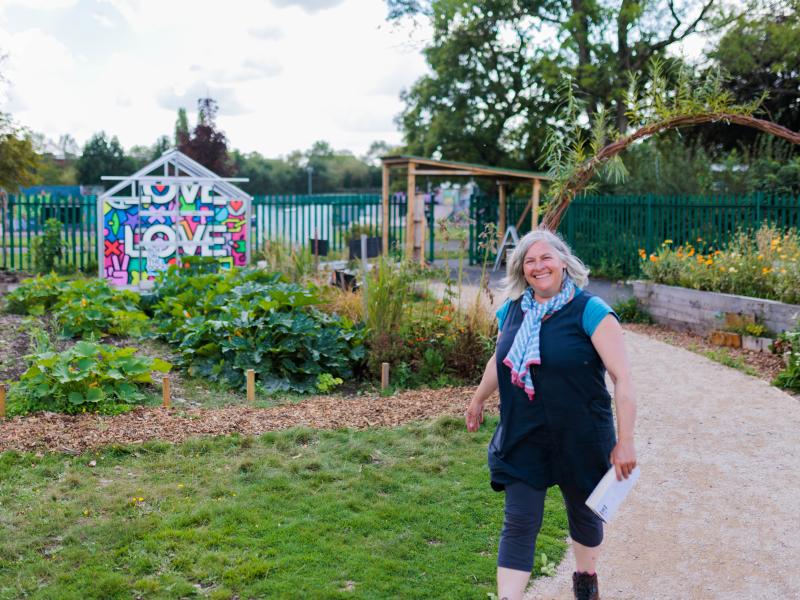 Women in garden