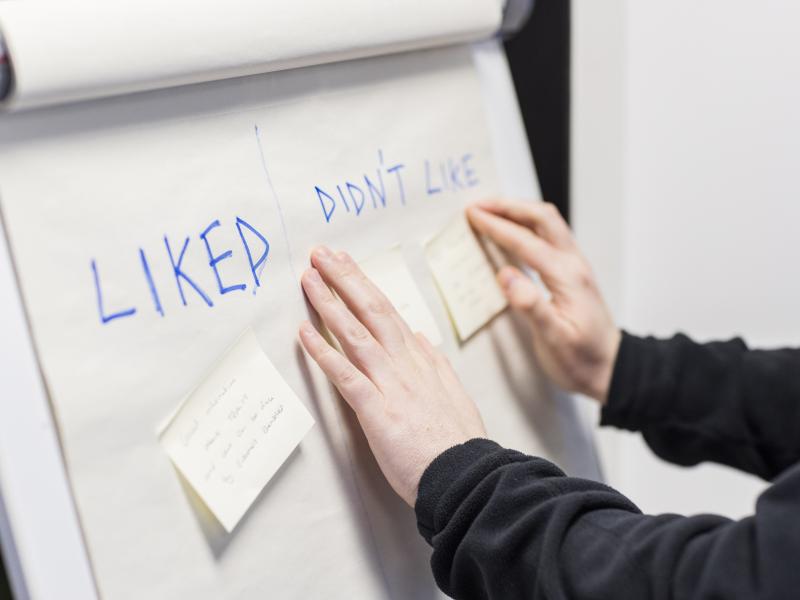 A white board