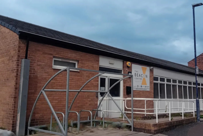 An exterior view of the Beacon Centre Neighbourhood Hub in Clayton