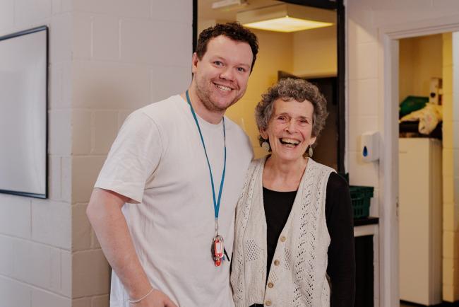 Two people at Aquarius Centre